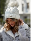 Cream winter hat C12 - Online store - Boutique